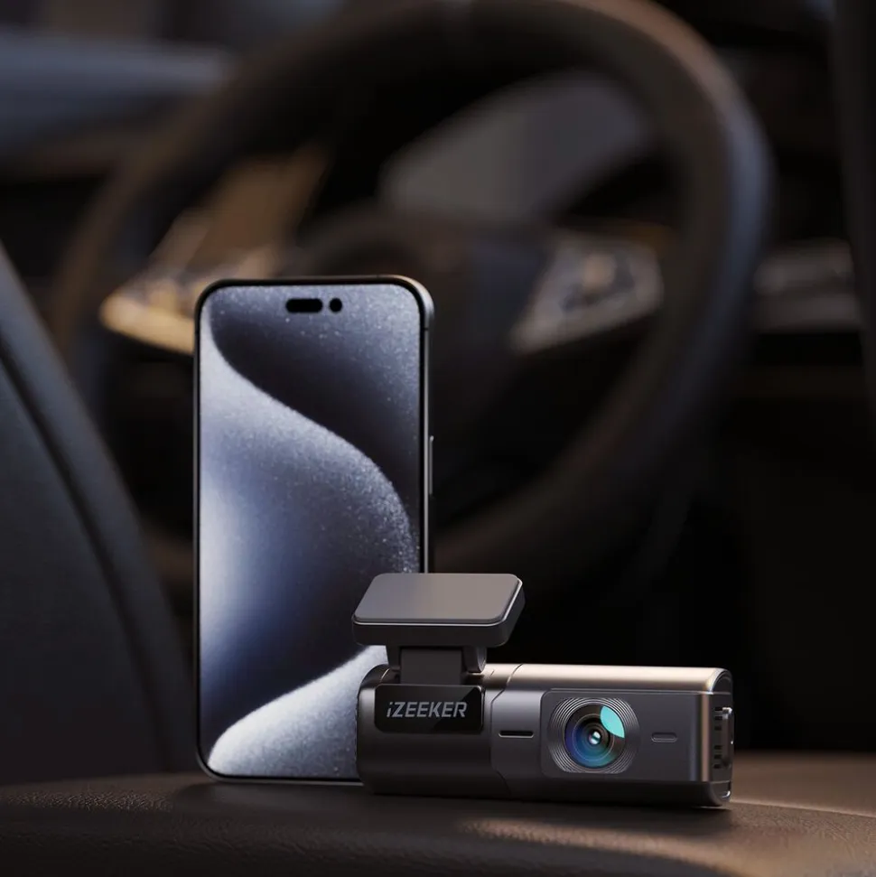 Wideorejestrator Izeeker iD240, 2.5K, 32 GB, Wi-Fi