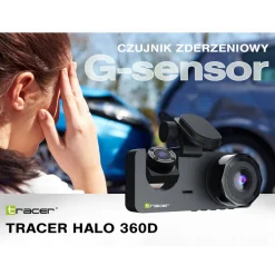 Wideorejestrator Tracer Halo 360D, Full HD, 2 kamery
