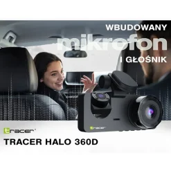 Wideorejestrator Tracer Halo 360D, Full HD, 2 kamery