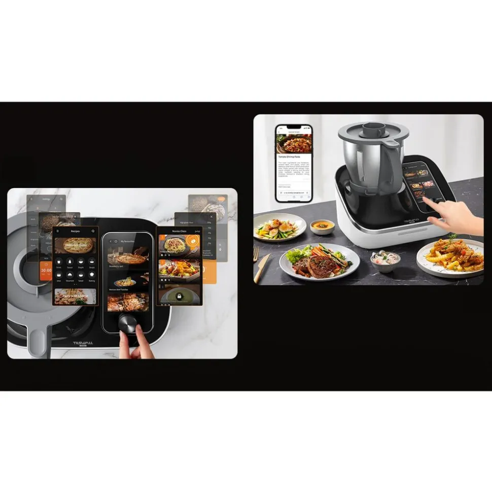 Wielofunkcyjny robot kuchenny Tilswall Home, 1200 W, 21 funkcji, biały