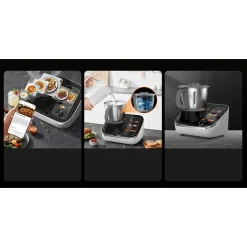 Wielofunkcyjny robot kuchenny Tilswall Home, 1200 W, 21 funkcji, biały