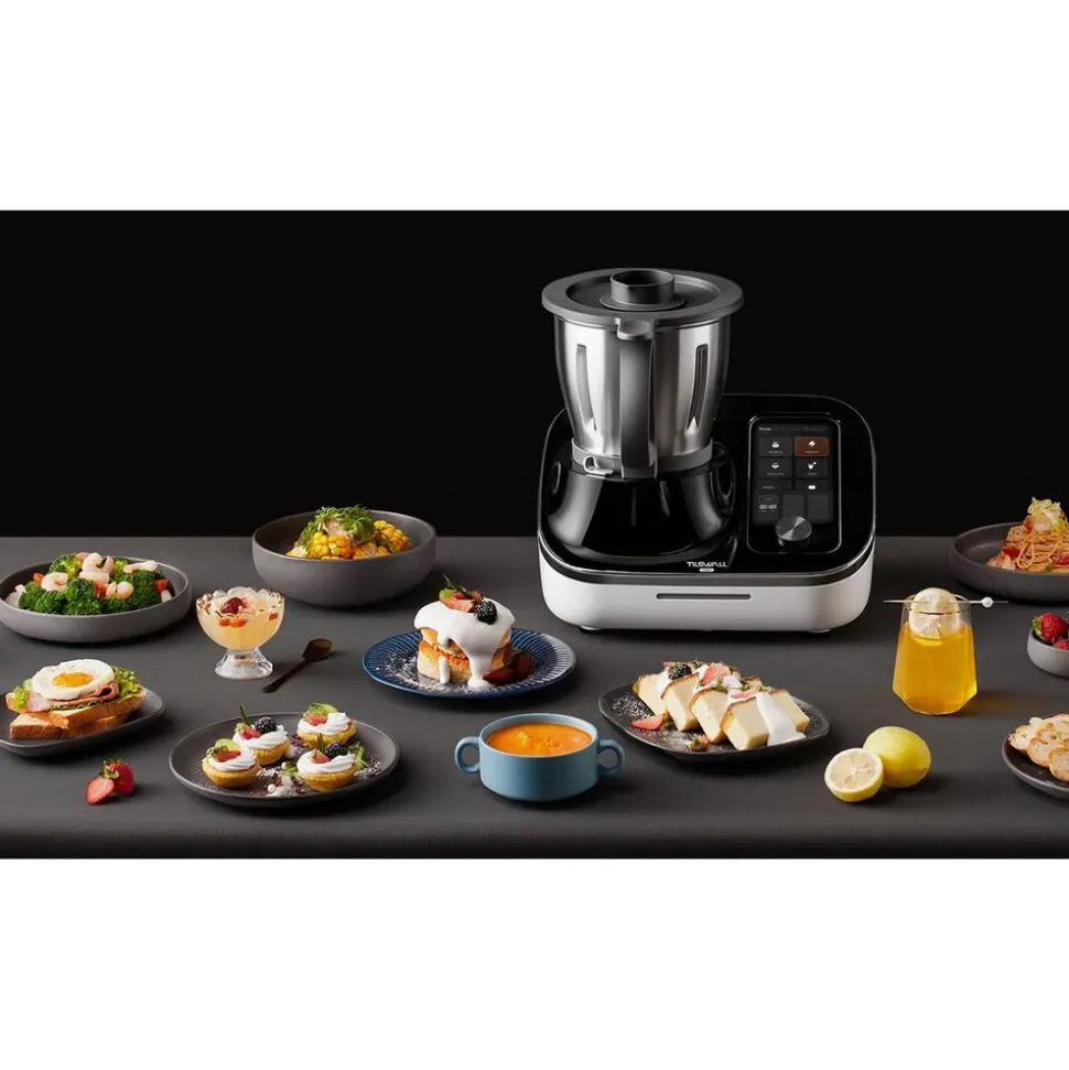 Wielofunkcyjny robot kuchenny Tilswall Home, 1200 W, 21 funkcji, biały