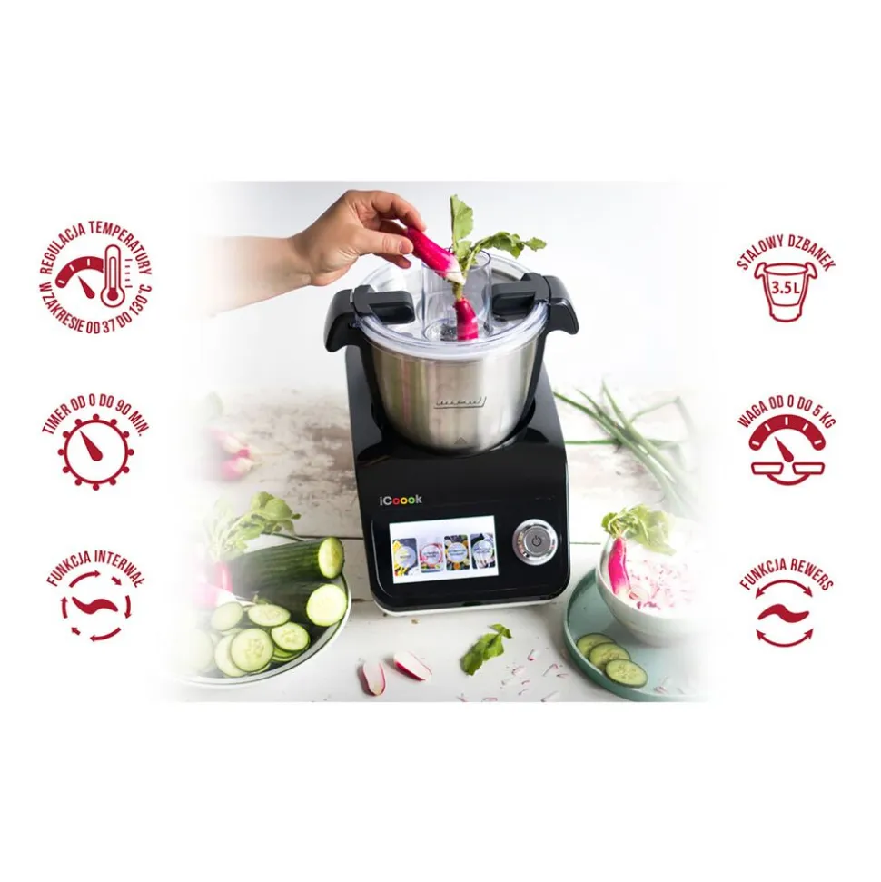 Wielofunkcyjny Termorobot MPM iCoook MRK-18, 1300 W, Wi-Fi