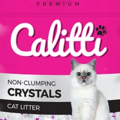 Żwirek silikonowy dla kota Calitti Crystals, 8 x 3,8L