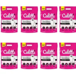 Żwirek silikonowy dla kota Calitti Micro Crystals, 8 x 3,8L
