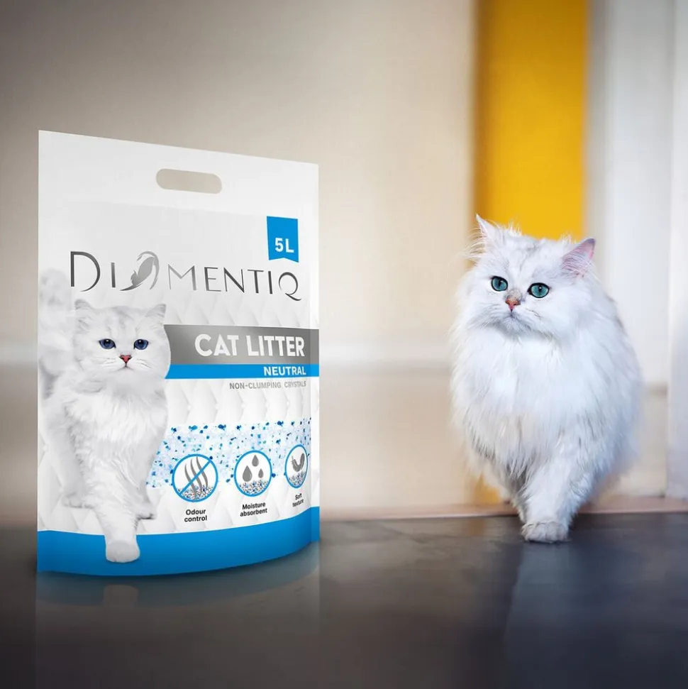 Żwirek silikonowy dla kota Diamentiq, 5 l x 6