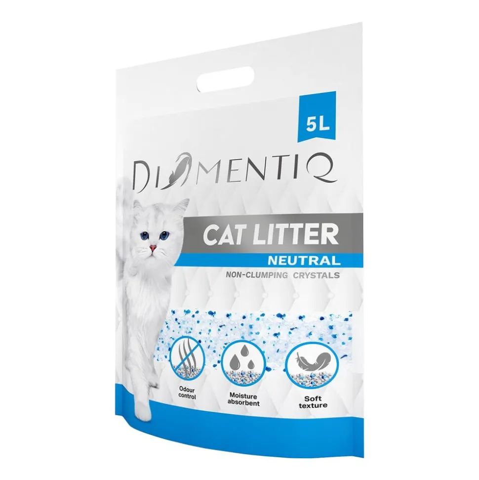 Żwirek silikonowy dla kota Diamentiq, 5 l x 6