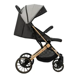 Wózek spacerowy MoMi Estelle Dakar Leopard, czarno-złoty