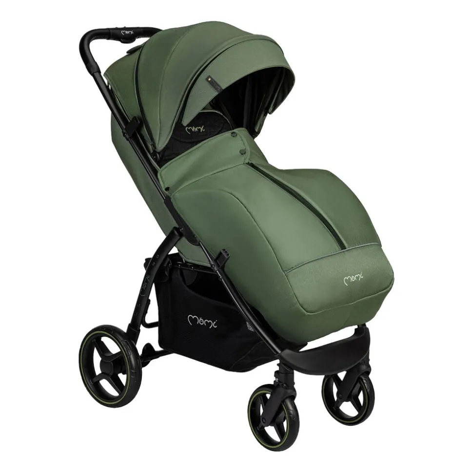 Wózek spacerowy MoMi Miya, z akcesoriami, khaki