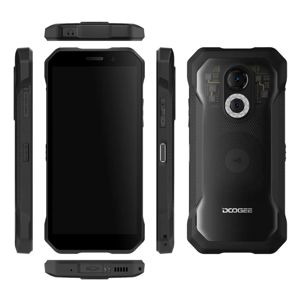 Wzmocniony smartfon Doogee S61 Pro, 8/128 GB, transparentny