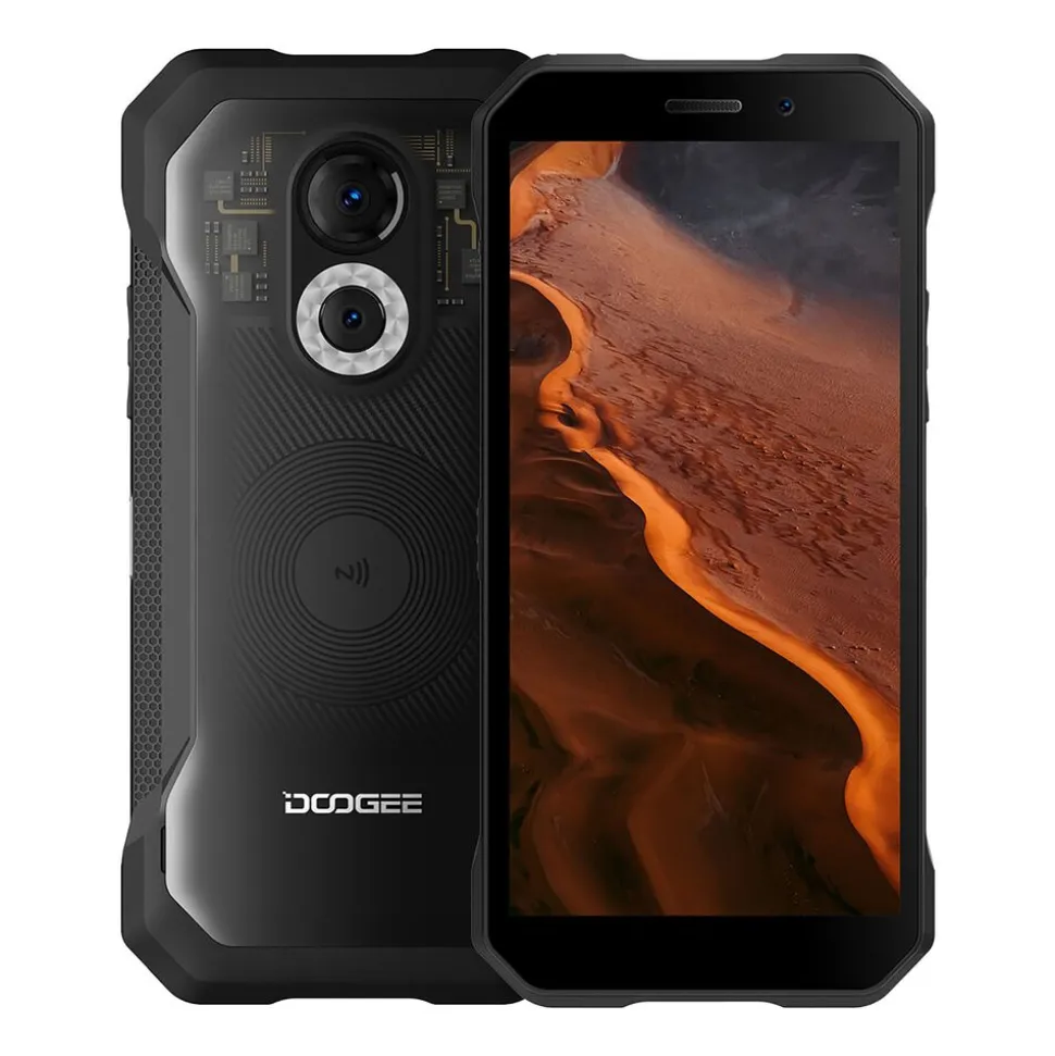 Wzmocniony smartfon Doogee S61 Pro, 8/128 GB, transparentny