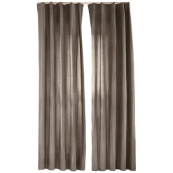 Zasłony aksamitne na taśmie 135 x 250 cm Smukee Home, 2 szt., szare