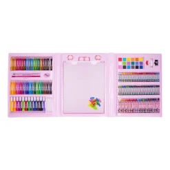Zestaw artystyczny 208 elementów Spokey Easy Kids Girl, różowy