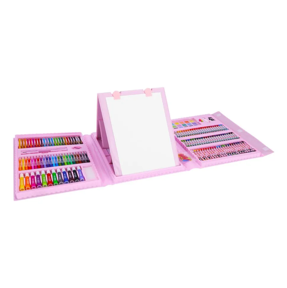 Zestaw artystyczny 208 elementów Spokey Easy Kids Girl, różowy
