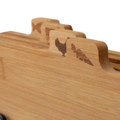 Zestaw 4 desek bambusowych Konighoffer Cedar, ze stojakiem