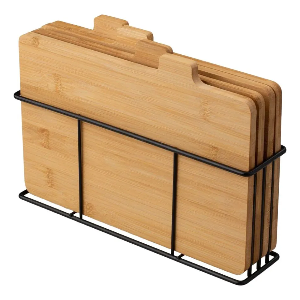 Zestaw 4 desek bambusowych Konighoffer Cedar, ze stojakiem