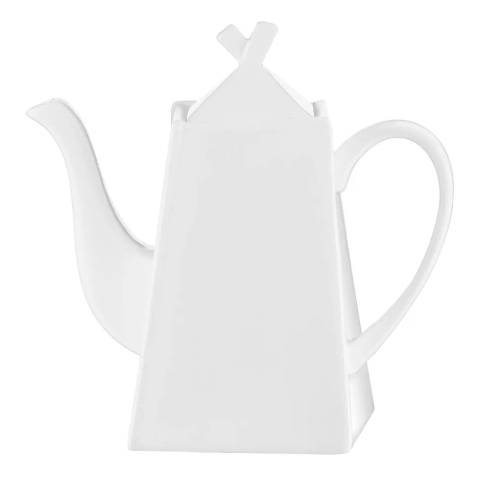 Zestaw do kawy i herbaty SOLE, dla 6 osób, 17 elementów, porcelanowy