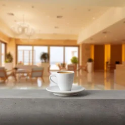 Zestaw do kawy z porcelany Delta Q Qups Espresso Pro, 12 elementów, biały