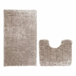 Zestaw dywaników łazienkowych 50 x 80 cm i 40 x 50 cm Restilo Bati, 2 szt., cappuccino