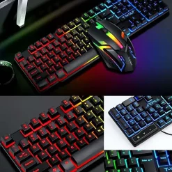 Zestaw gamingowy Extralink TF850 5w1, klawiatura, myszka, słuchawki, podkładka i głośniki, czarny