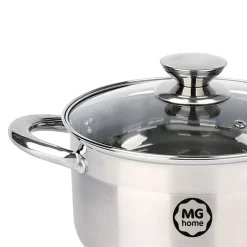 Zestaw garnków MG Home Moderno, 9 elementów, stal nierdzewna