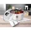 Zestaw garnków MG Home Moderno Brushed Steel, 8 elementów, stal szczotkowana