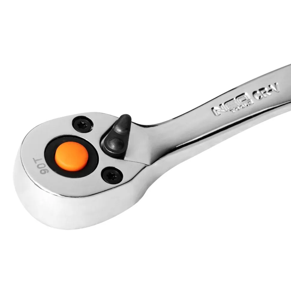 Zestaw kluczy nasadowych 1/2”, 1/4” Neo Tools, 110 szt., stal chromowo-wanadowa