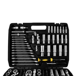 Zestaw kluczy nasadowych Topex 1/2”, 1/4”, 3/8”, 219 elementów