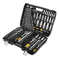 Zestaw kluczy nasadowych Topex 1/2”, 1/4”, 3/8”, 219 elementów