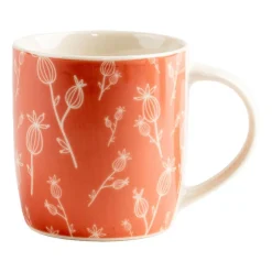 Zestaw kubków porcelanowych Allivio, 330 ml, 4 sztuki, gałązki