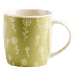 Zestaw kubków porcelanowych Allivio, 330 ml, 4 sztuki, gałązki