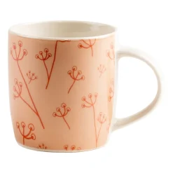 Zestaw kubków porcelanowych Allivio, 330 ml, 4 sztuki, gałązki
