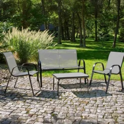 Zestaw mebli ogrodowych Jumi Fiesta, sofa, 2 krzesła, stolik