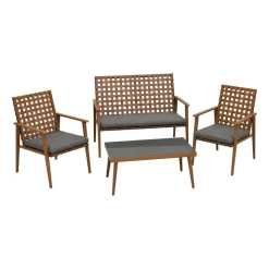 Zestaw mebli ogrodowych Meven Trapani, sofa, 2 krzesła, stolik kawowy
