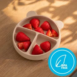 Zestaw naczyń dziecięcych Kidnort Diet, 4 elementy, beżowy