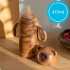 Zestaw naczyń podróżnych dla dzieci Kidnort Travel, 3 elementy, brązowy