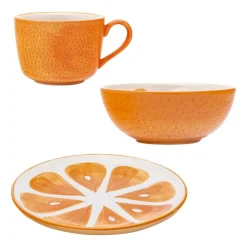 Zestaw śniadaniowy Altom Design Pomarańcza, 3 elementy