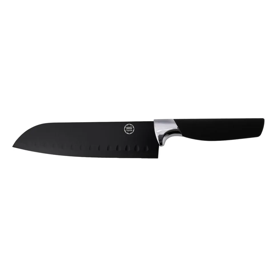 Zestaw noży w bloku MG Home Black, 7 elementów, z nożyczkami