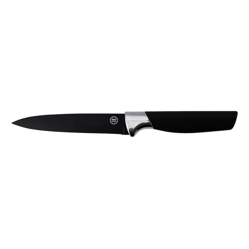 Zestaw noży w bloku MG Home Black, 7 elementów, z nożyczkami