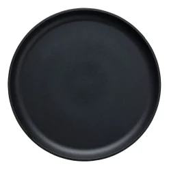 Zestaw obiadowy z kamionki na 6 osób MG Home Artena Black, 18 elementów, czarny