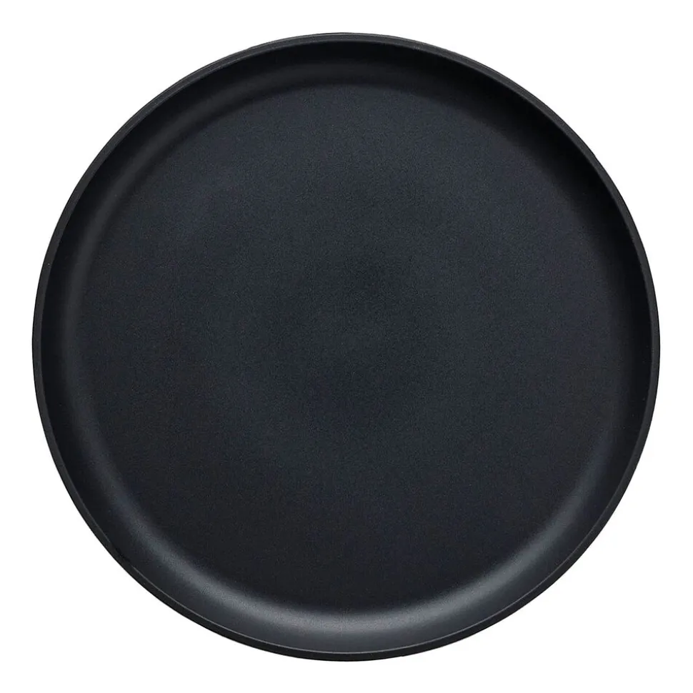 Zestaw obiadowy z kamionki na 6 osób MG Home Artena Black, 18 elementów, czarny