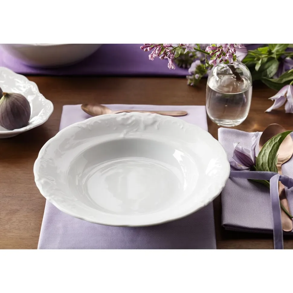 Zestaw obiadowy z porcelany Chodzież Fryderyka, na 6 osób, 18 elementów, biały