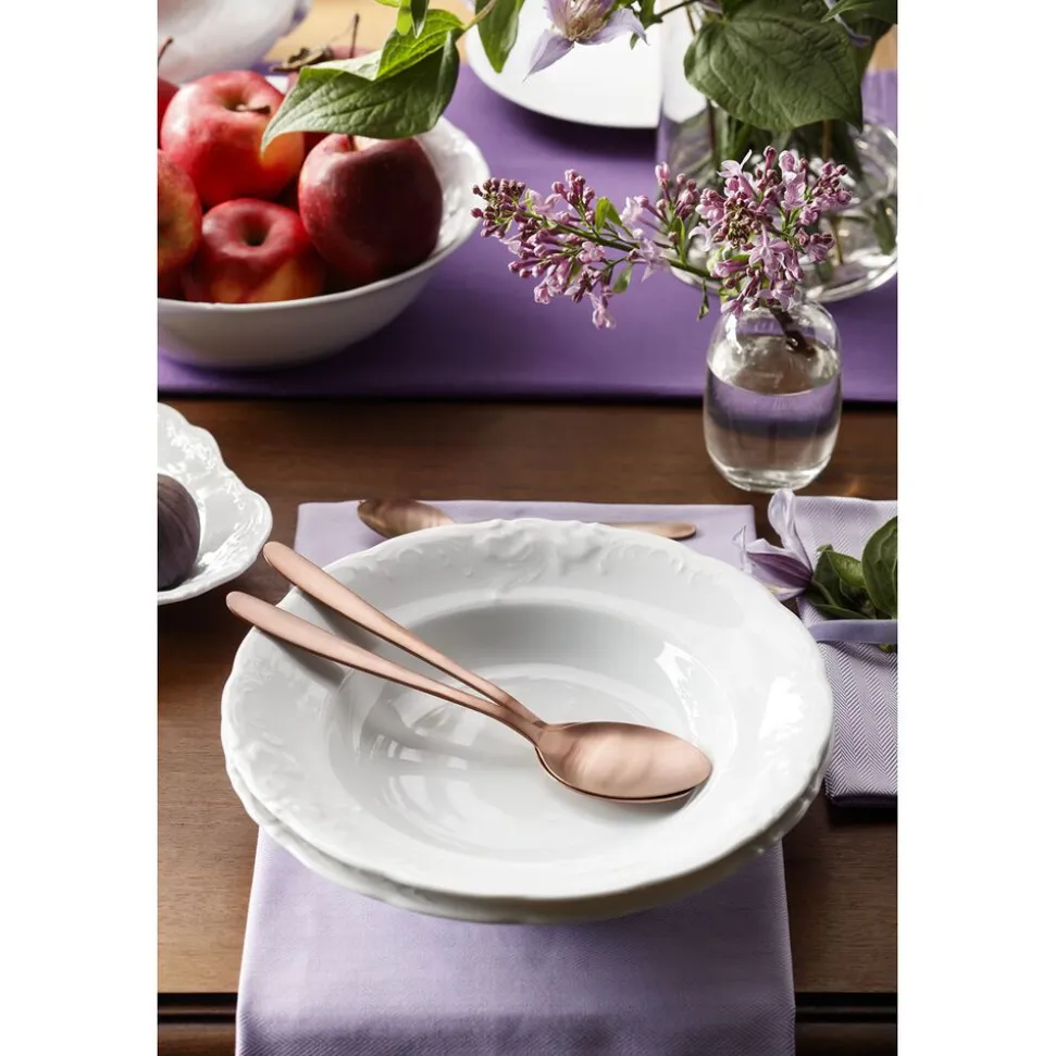 Zestaw obiadowy z porcelany Chodzież Fryderyka, na 6 osób, 18 elementów, biały