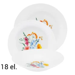 Zestaw obiadowy z porcelany Domotti Lili, na 6 osób, 18 elementów