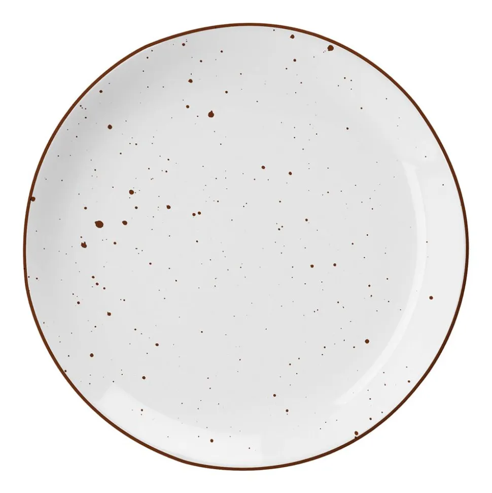 Zestaw obiadowy z porcelany na 6 osób MG Home Gemma, 18 elementów, biały