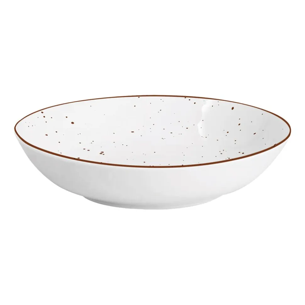 Zestaw obiadowy z porcelany na 6 osób MG Home Gemma, 18 elementów, biały