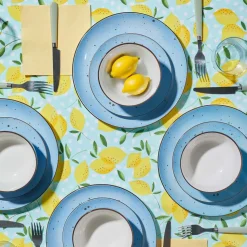 Zestaw obiadowy z porcelany na 4 osoby MG Home Gemma Blue, 12 elementów, niebieski