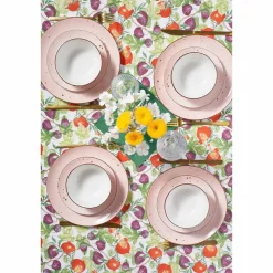 Zestaw obiadowy z porcelany na 4 osoby MG Home Gemma Pink, 12 elementów, różowy