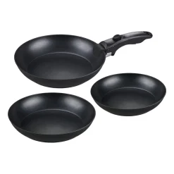 Zestaw patelni aluminiowych MG Home Clever Kitchen, 3 elementy, odpinana rączka