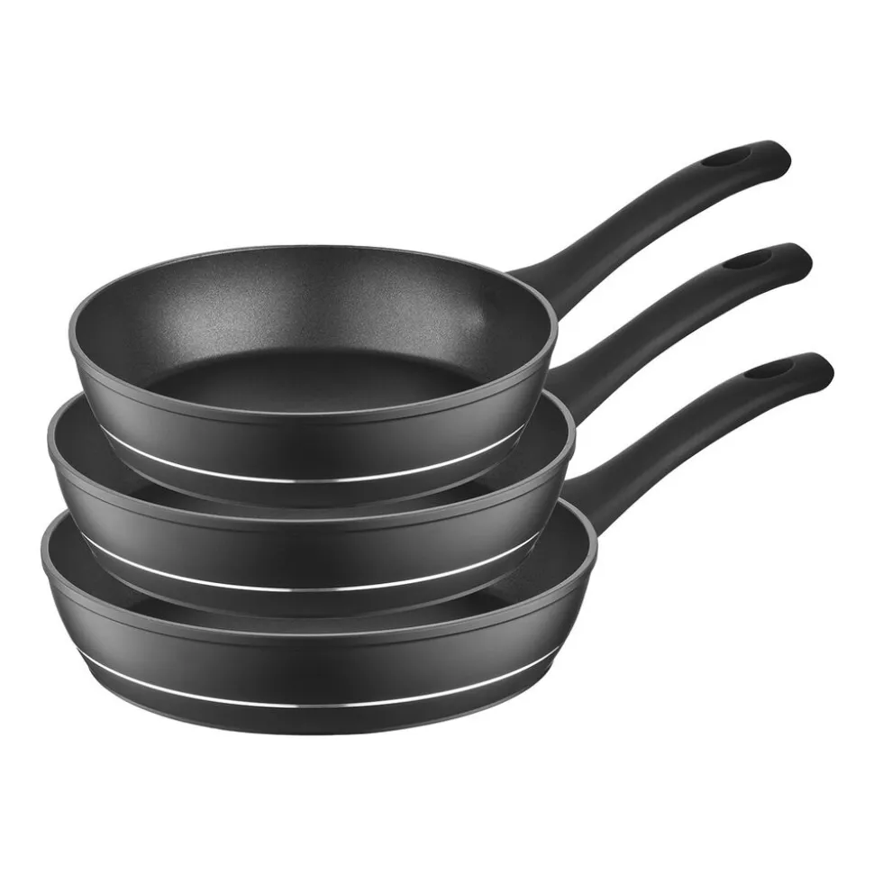 Zestaw patelni Florina Delux by Mateusz Gessler, 3 elementy, non-stick, czarne